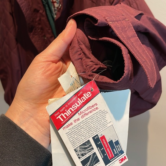 Maroon London Fog XL Mens Expedition Gear Vintage Bomber Jacket - with Tags! - Picture 9 of 10